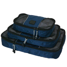 3pcs per Set Travel Suitcase Mesh Packing Cube Organizer Home Clothes Storage Bag